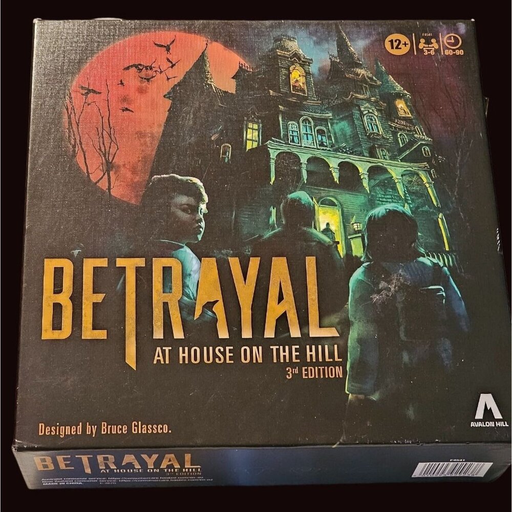 Betrayal at the House on the Hill Board Game Avalon Hill Edition 3